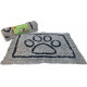 Schoonloopmat waterdicht grijs 89 x 66 cm - hond