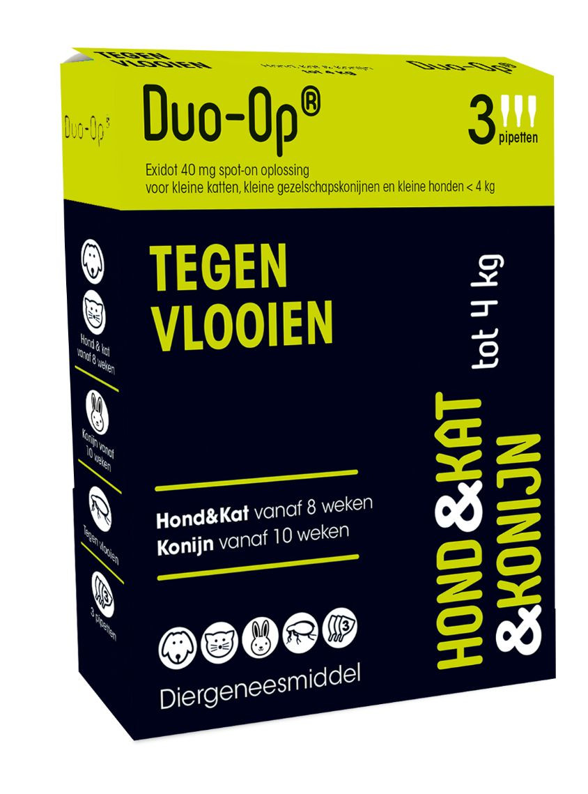 Duo-Op Hond, Kat en Konijn 40 mg (tot 4 kg)