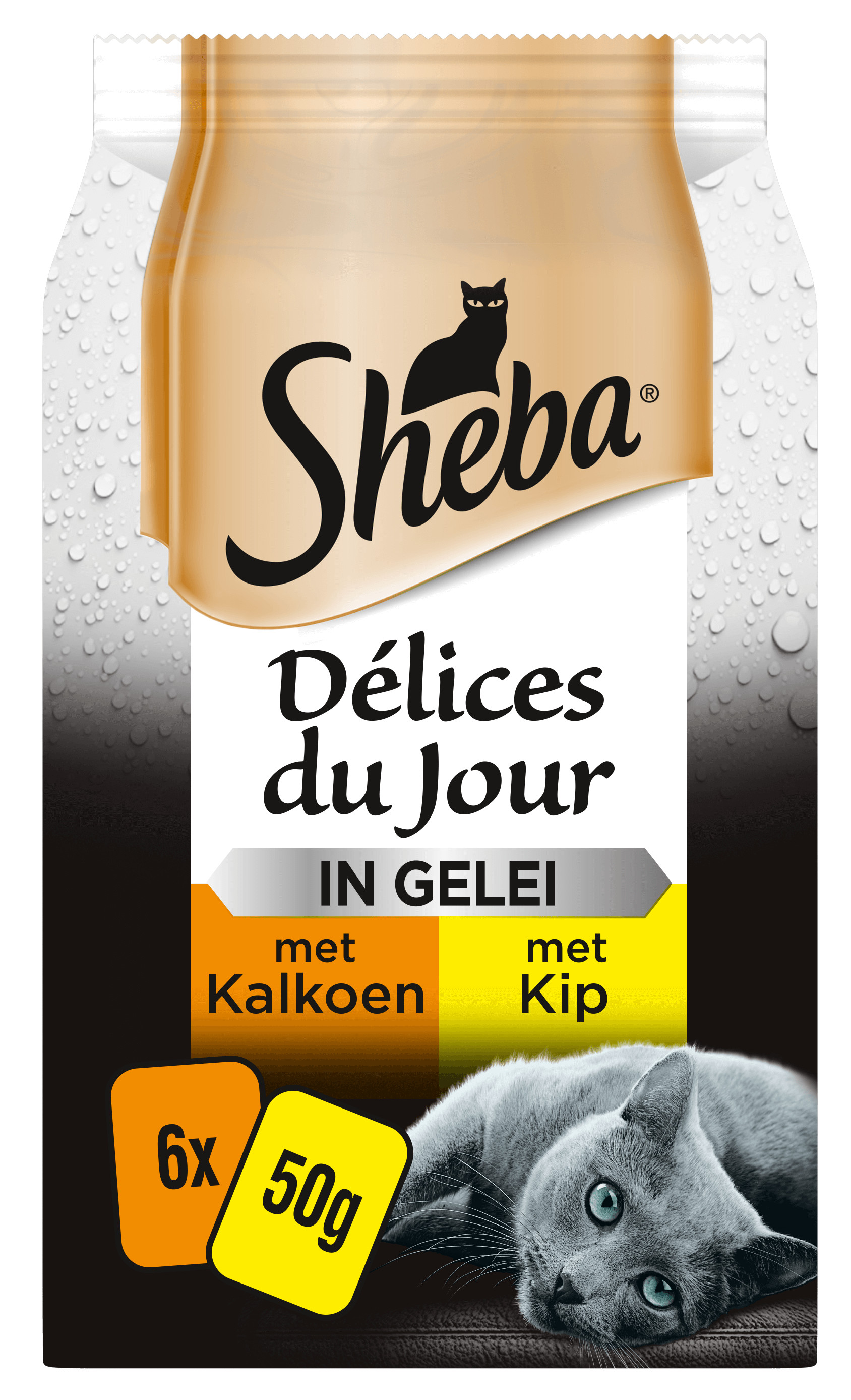 Sheba Délices du Jour Gevogelte in gelei Kattenvoer