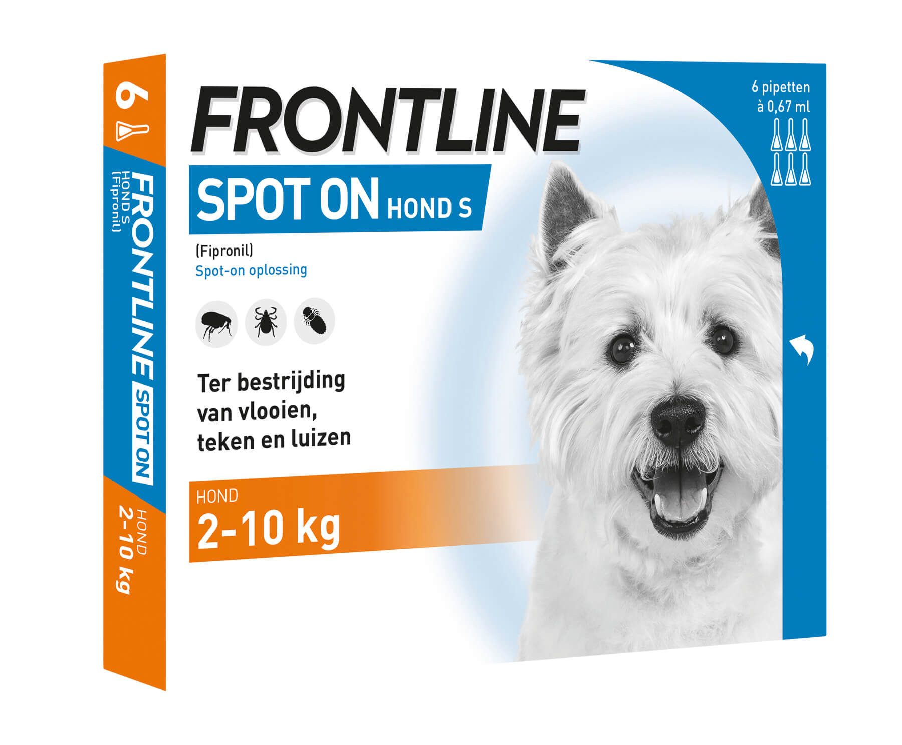 Frontline Spot-on hond  S / 2 - 10 kg