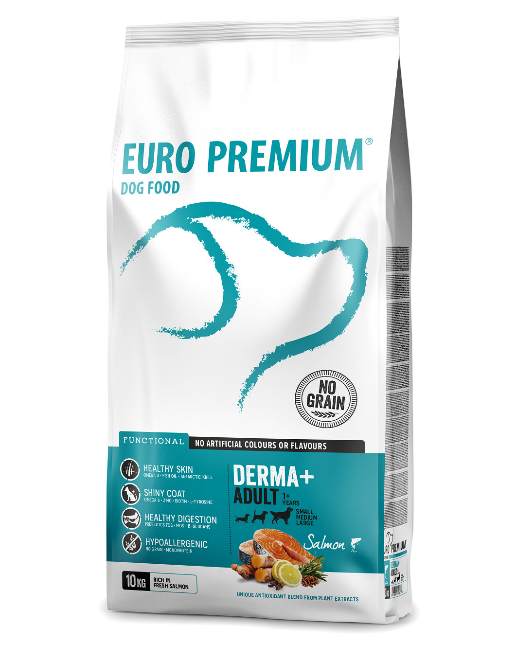 Euro Premium Grainfree Adult Derma+ Salmon & Potatoes Hundefutter