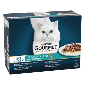 Purina Gourmet Perle Zee Delicatesse natvoer kat (12x85 g)