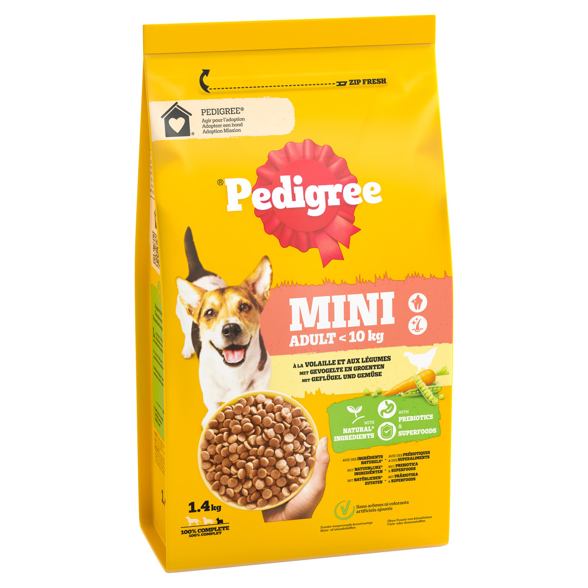 Pedigree Adult Mini mit Geflügel und Gemüse Hundefutter