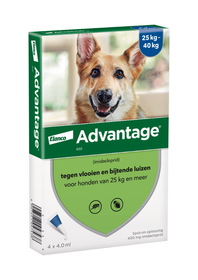 Advantage Nr. 400, vlooienmiddel voor honden