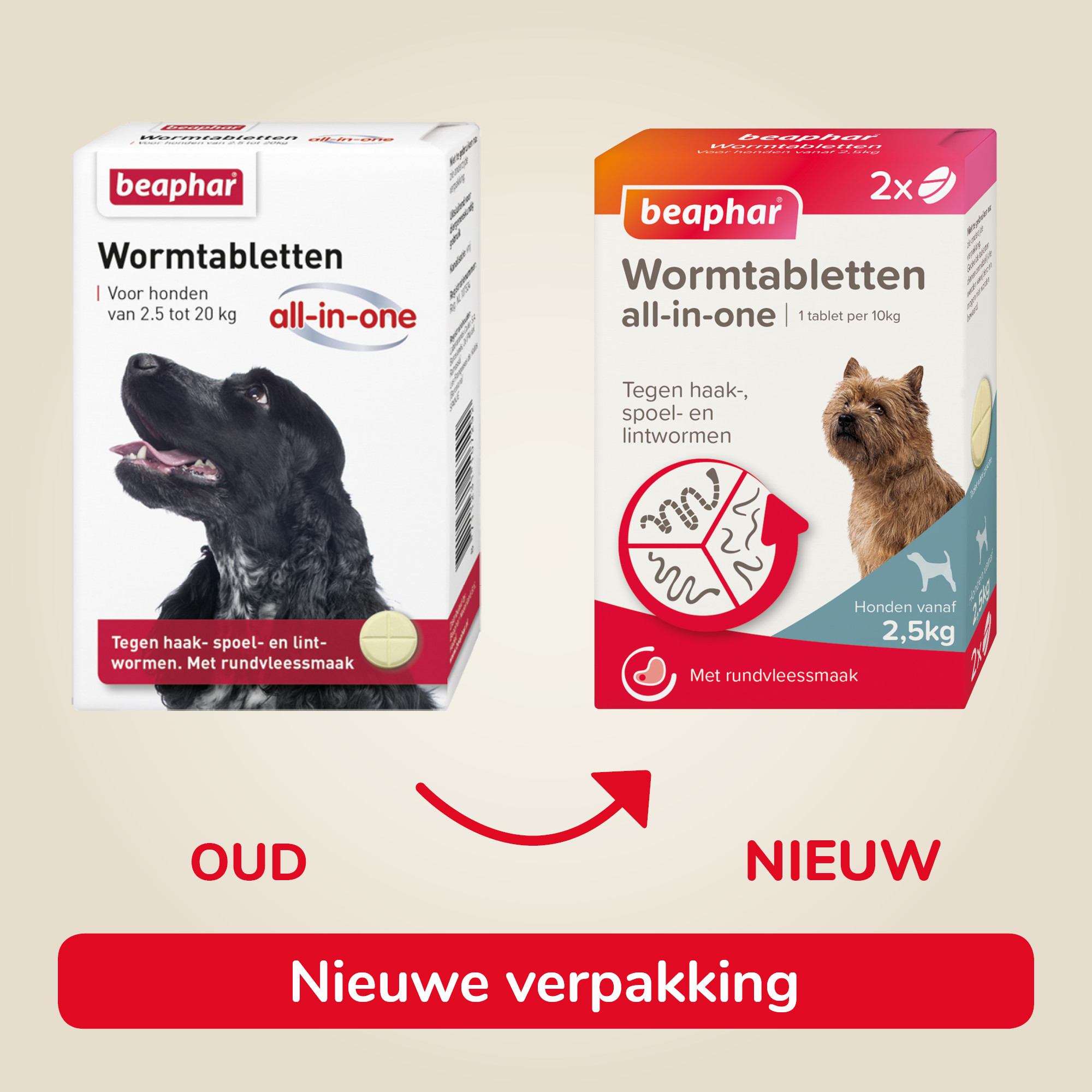 Beaphar Entwurmungsmittel All-in-One (2,5 - 20 kg) Hund