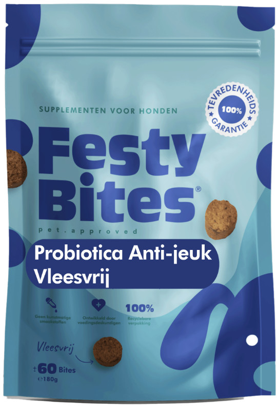 FestyBites Anti-jeuk Vleesvrij probiotica / supplement hond