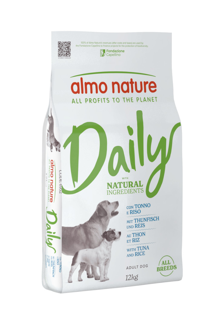 Almo Nature Daily met tonijn en rijst hondenvoer