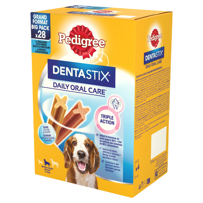 Pedigree Dentastix für mittelgroβe Hunde von 10 bis 25 kg 