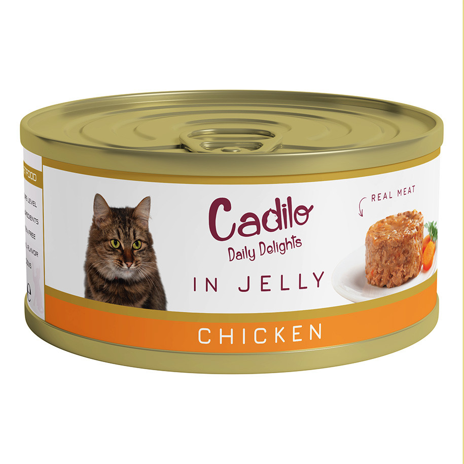 Cadilo kip in gelei natvoer kat (70 g)