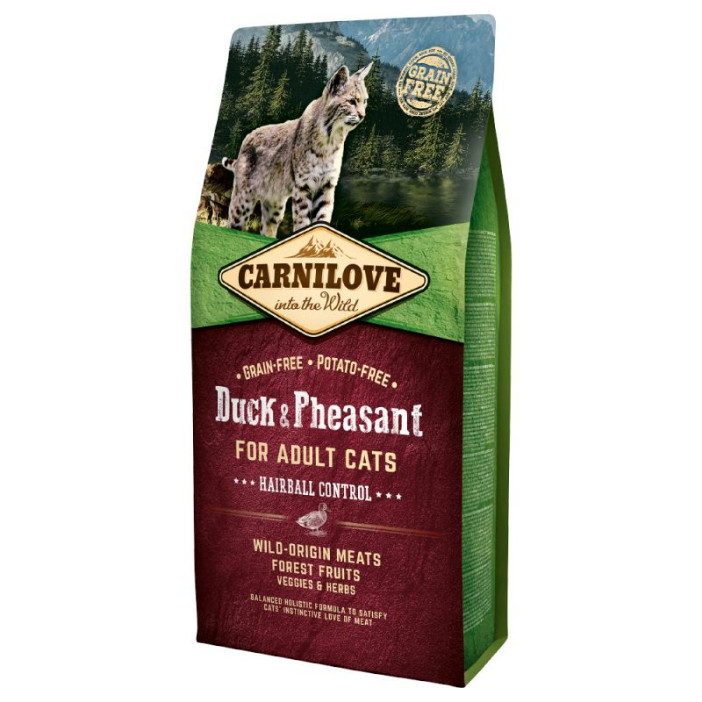 Carnilove Hairball eend met fazant kattenvoer