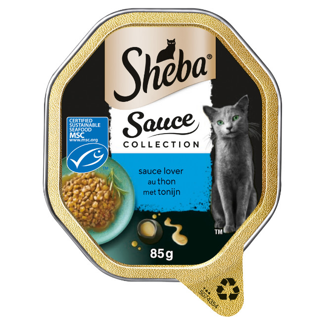 Sheba Sauce Lover mit Thunfisch Katzen-Nassfutter (Schale 85 g)