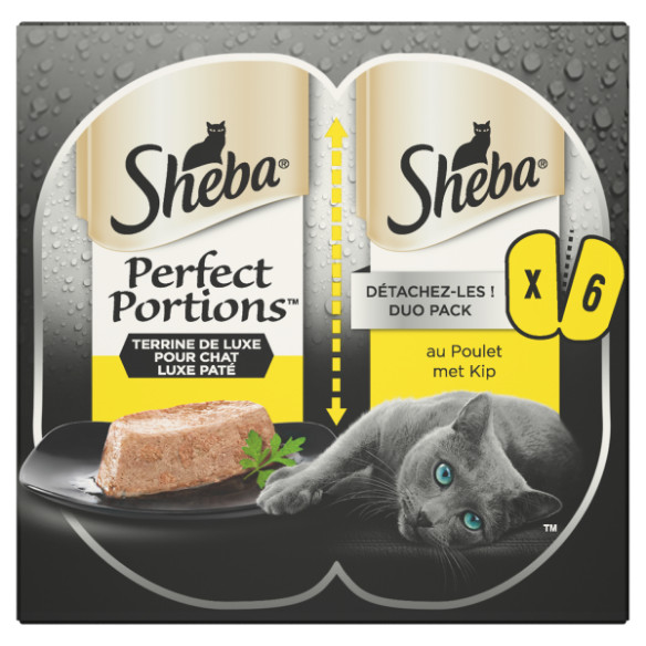 Sheba Perfect Portions Paté met Kip Kattenvoer