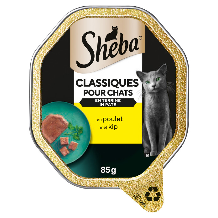 Sheba Classics Paté mit Huhn Katzen-Nassfutter (Schale 85 g)