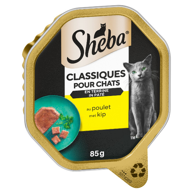 Sheba Classics Paté mit Huhn Katzen-Nassfutter (Schale 85 g)