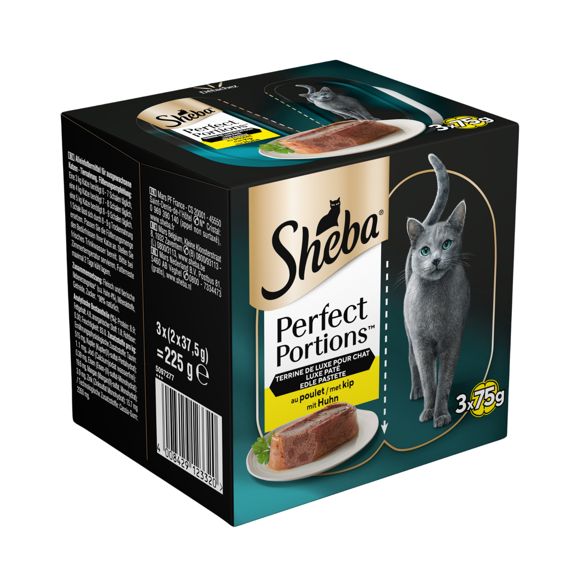 Sheba Perfect Portions Paté met Kip Kattenvoer