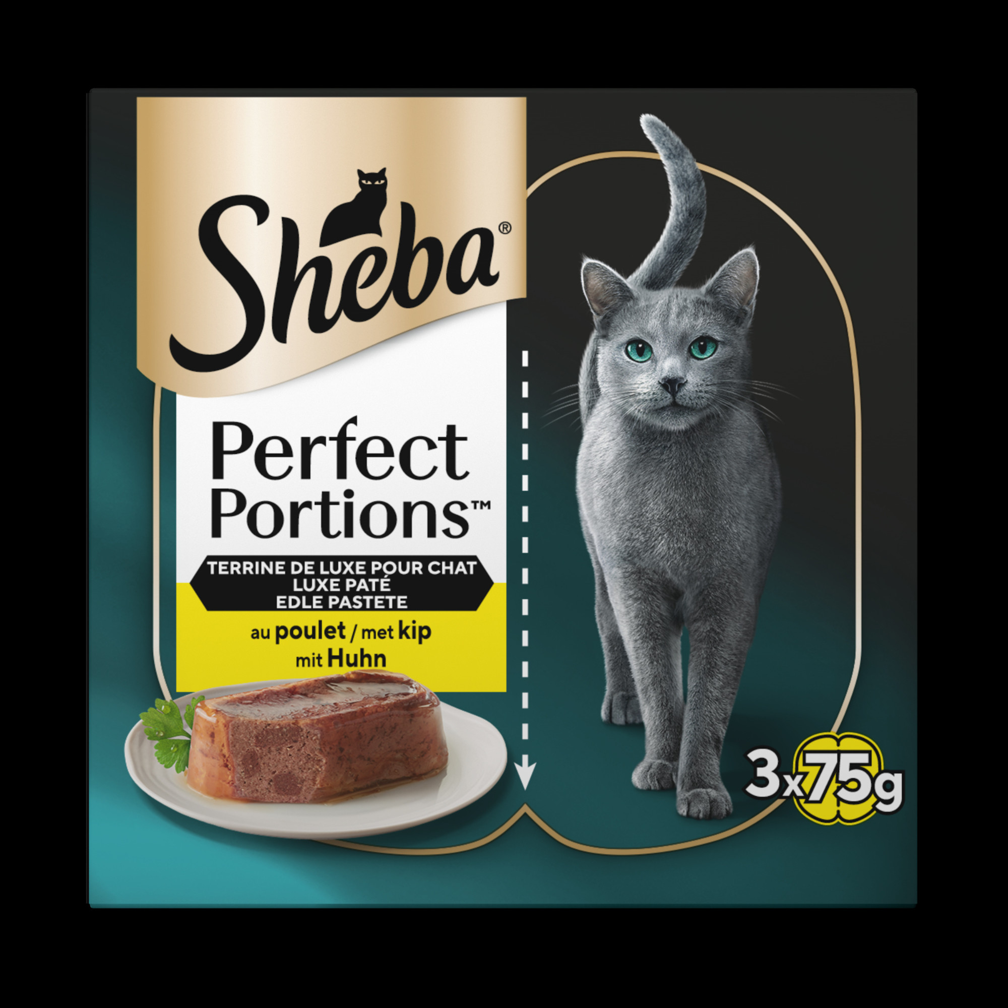 Sheba Perfect Portions Paté met Kip Kattenvoer