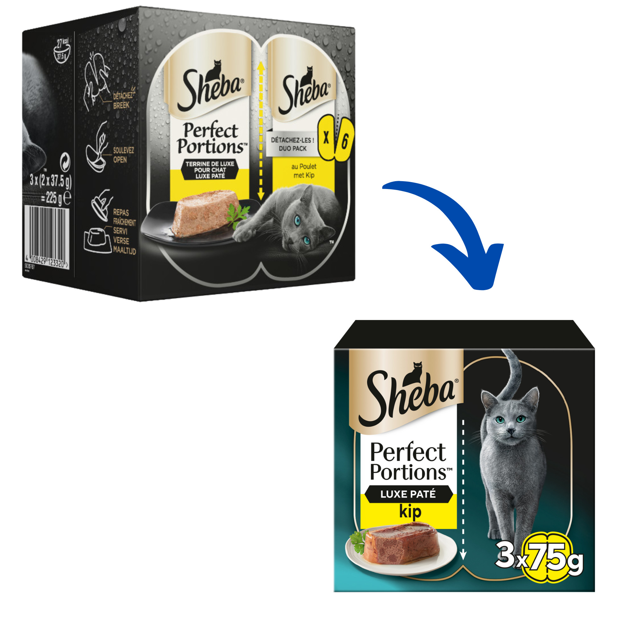 Sheba Perfect Portions Paté met Kip Kattenvoer